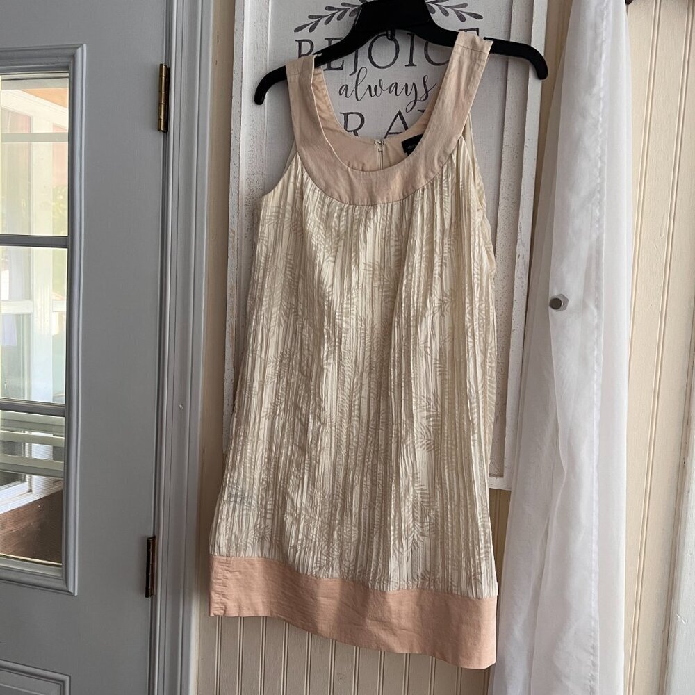 Max and Cleo Y2K Vintage Cream Shift Dress sz 4